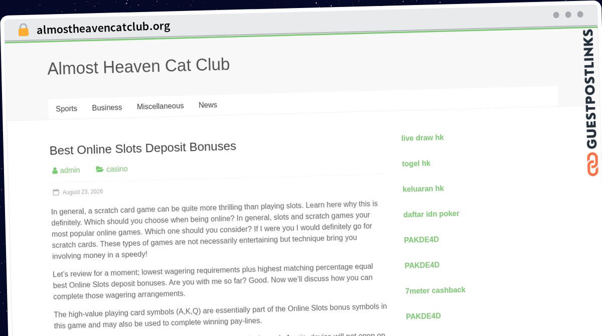 Publish Guest Post on almostheavencatclub.org