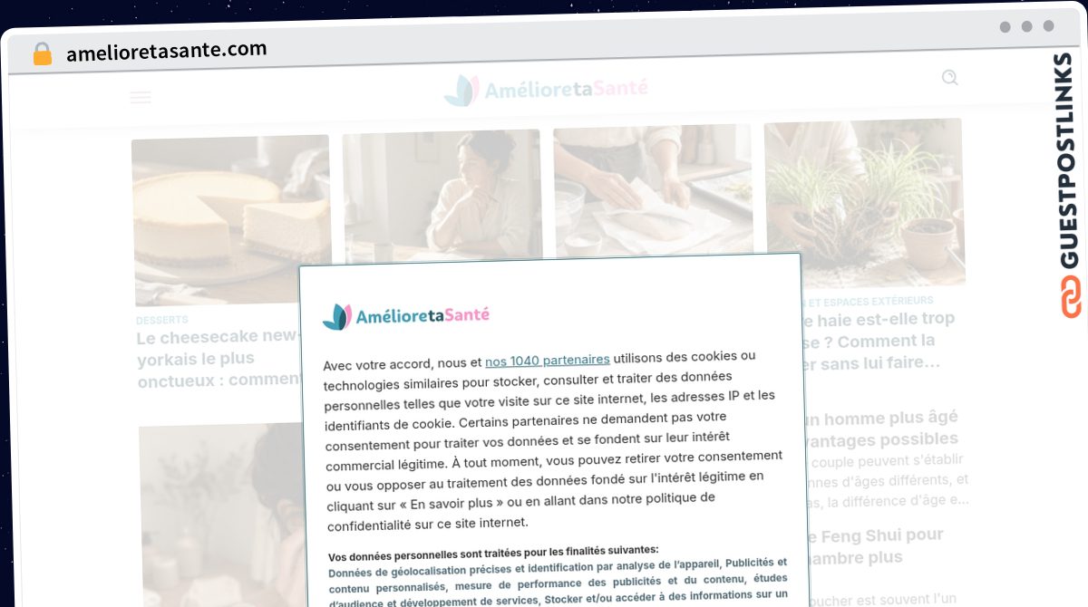 Publish Guest Post on amelioretasante.com