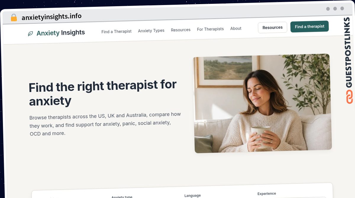 Publish Guest Post on anxietyinsights.info