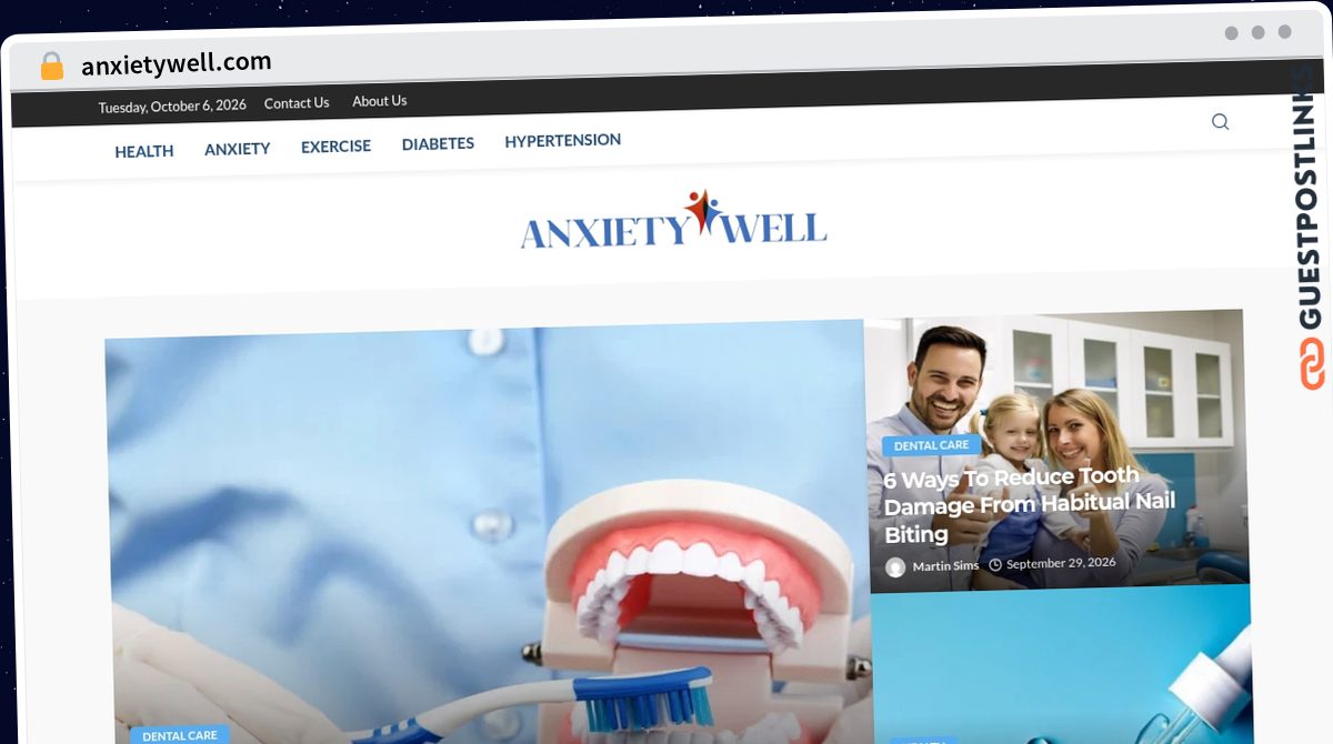 Publish Guest Post on anxietywell.com