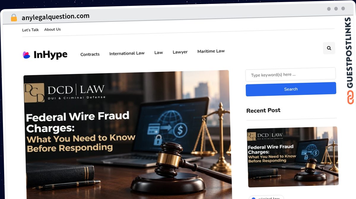 Publish Guest Post on anylegalquestion.com