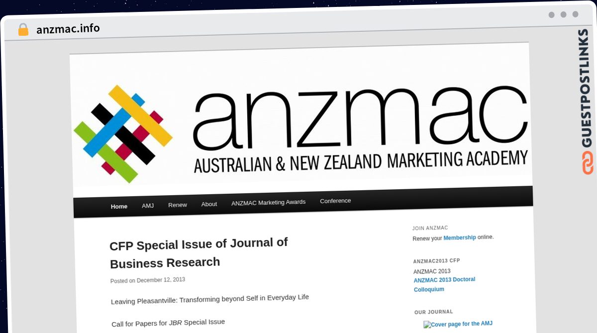 Publish Guest Post on anzmac.info