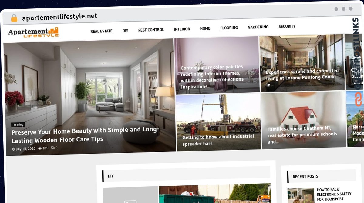 Publish Guest Post on apartementlifestyle.net