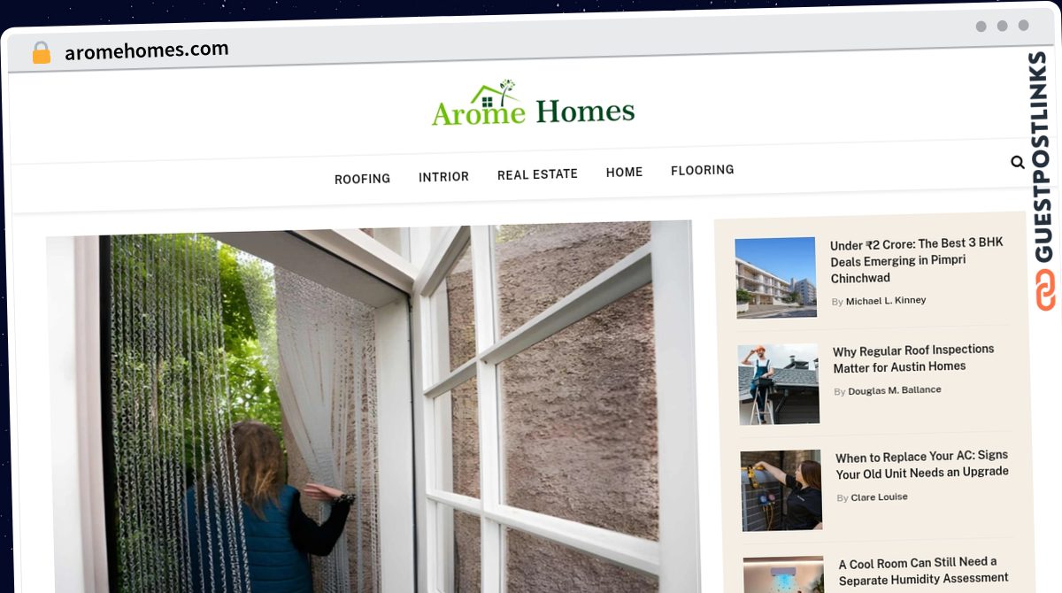 Publish Guest Post on aromehomes.com