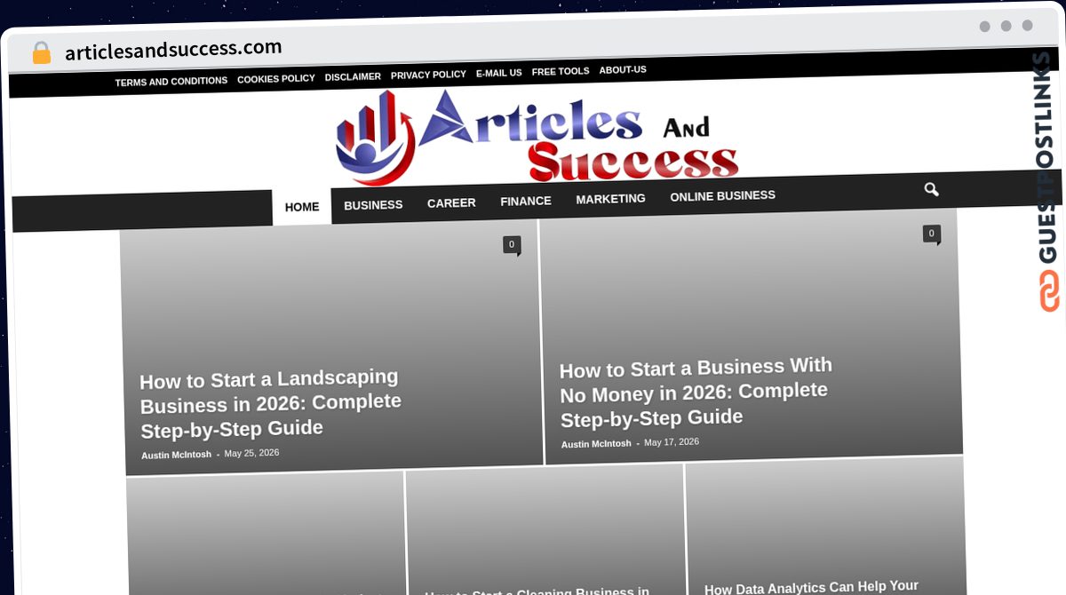 Publish Guest Post on articlesandsuccess.com