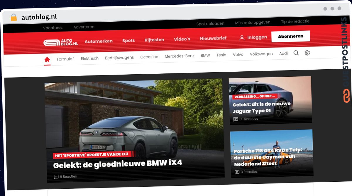 Publish Guest Post on autoblog.nl