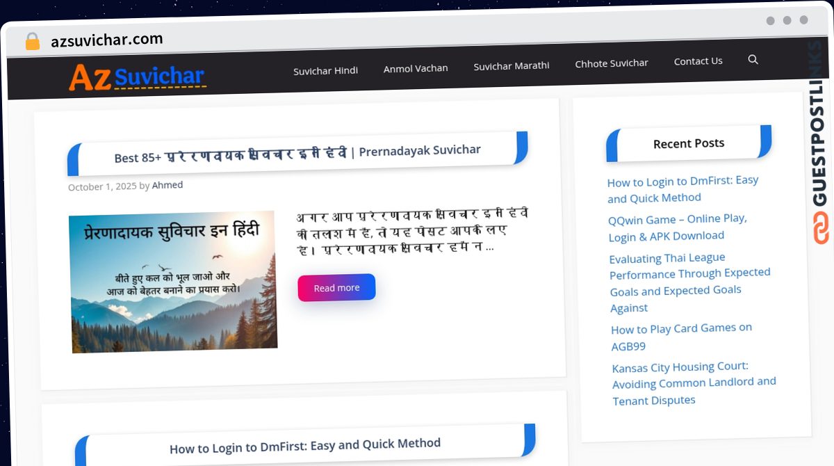 Publish Guest Post on azsuvichar.com