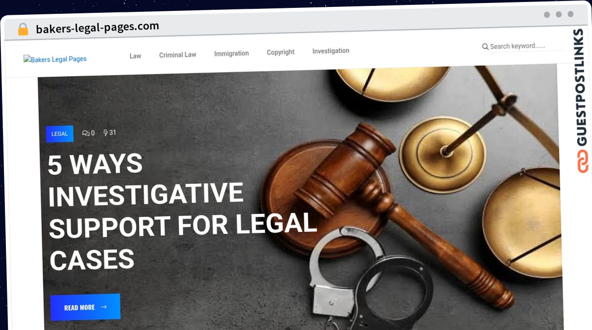 Publish Guest Post on bakers-legal-pages.com