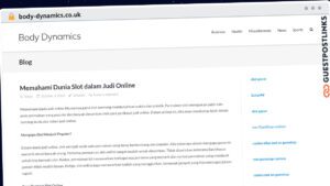 Publish Guest Post on body-dynamics.co.uk