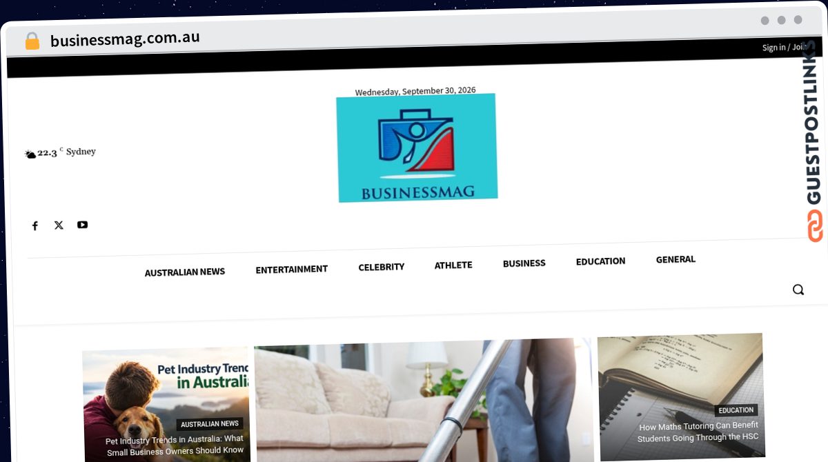 Publish Guest Post on businessmag.com.au