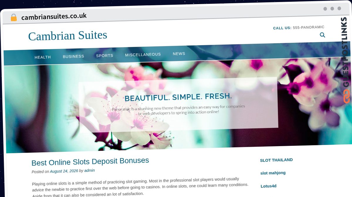 Publish Guest Post on cambriansuites.co.uk