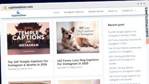 Publish Guest Post on captionsblom.com