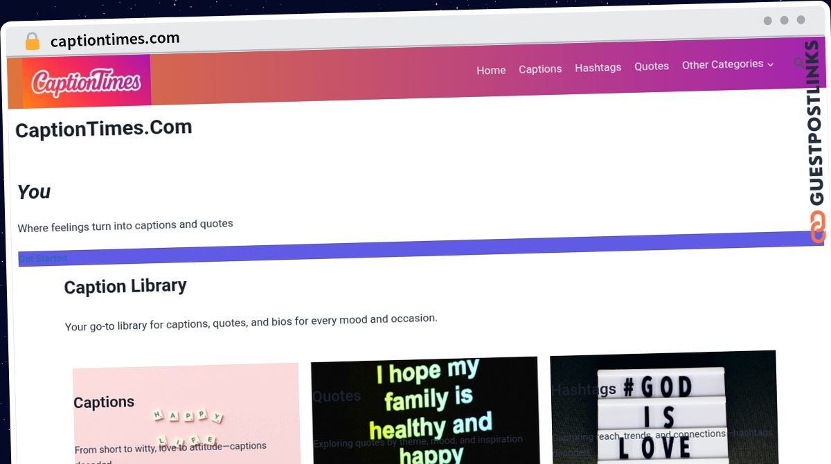 Publish Guest Post on captiontimes.com