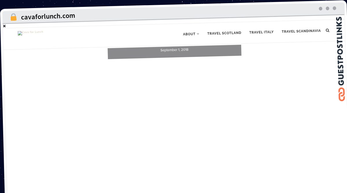 Publish Guest Post on cavaforlunch.com