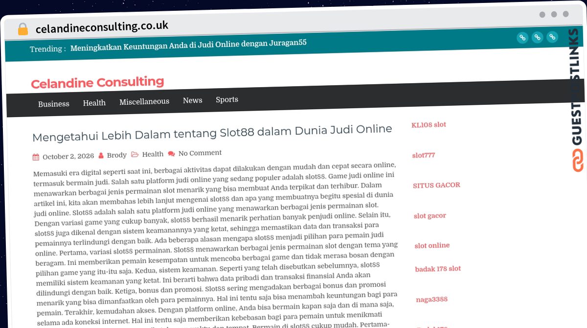 Publish Guest Post on celandineconsulting.co.uk