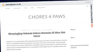 Publish Guest Post on chores4paws.co.uk