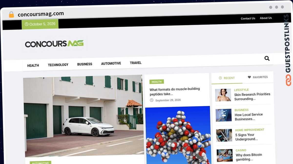 Publish Guest Post on concoursmag.com