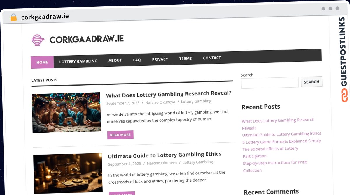 Publish Guest Post on corkgaadraw.ie