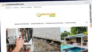 Publish Guest Post on creativehomeidea.com