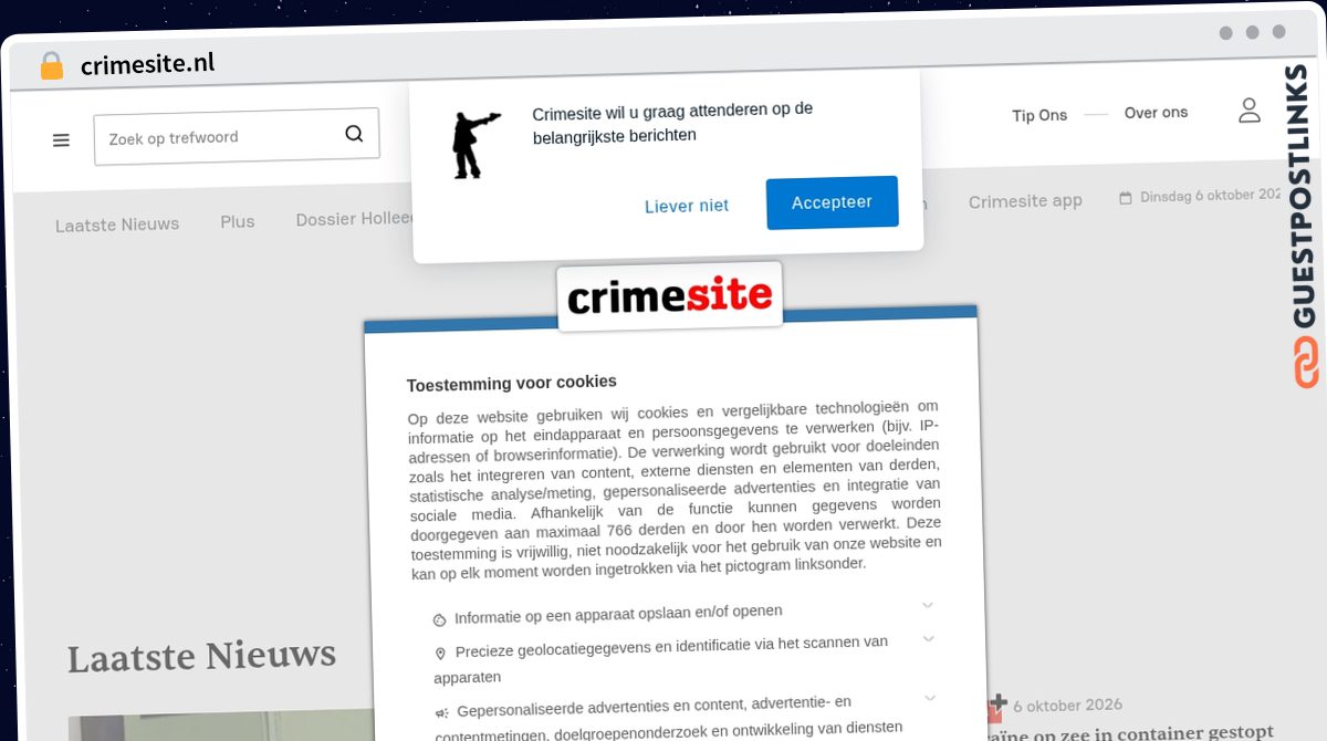Publish Guest Post on crimesite.nl