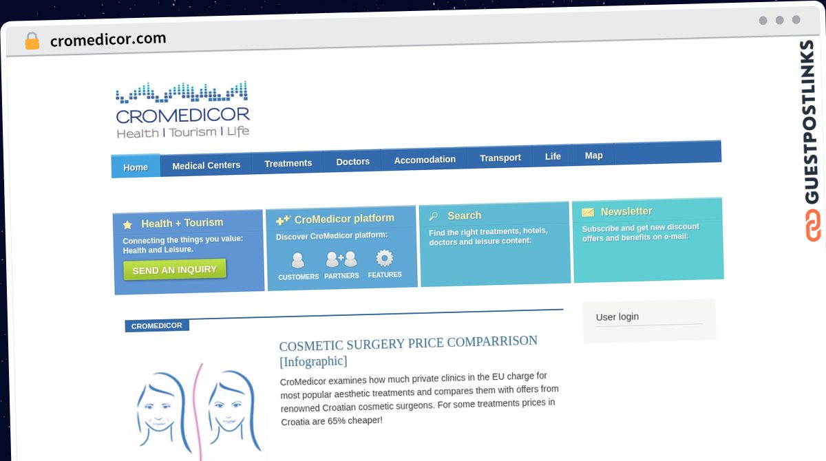Publish Guest Post on cromedicor.com