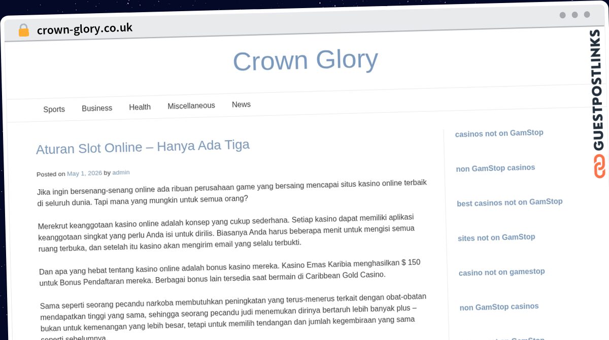 Publish Guest Post on crown-glory.co.uk