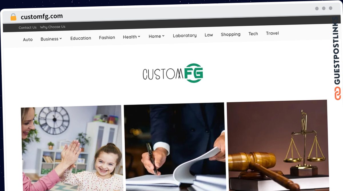 Publish Guest Post on customfg.com