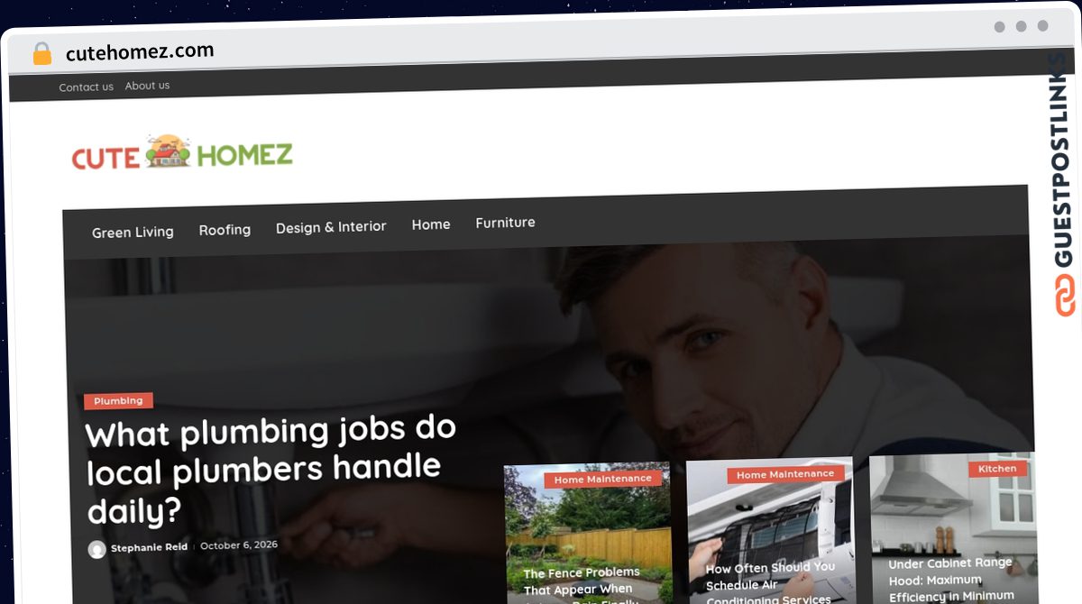 Publish Guest Post on cutehomez.com