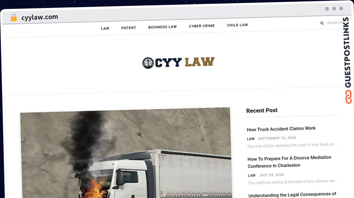 Publish Guest Post on cyylaw.com