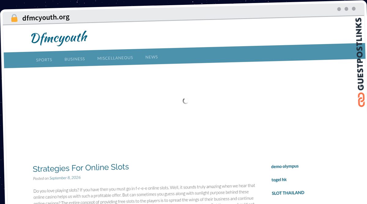 Publish Guest Post on dfmcyouth.org