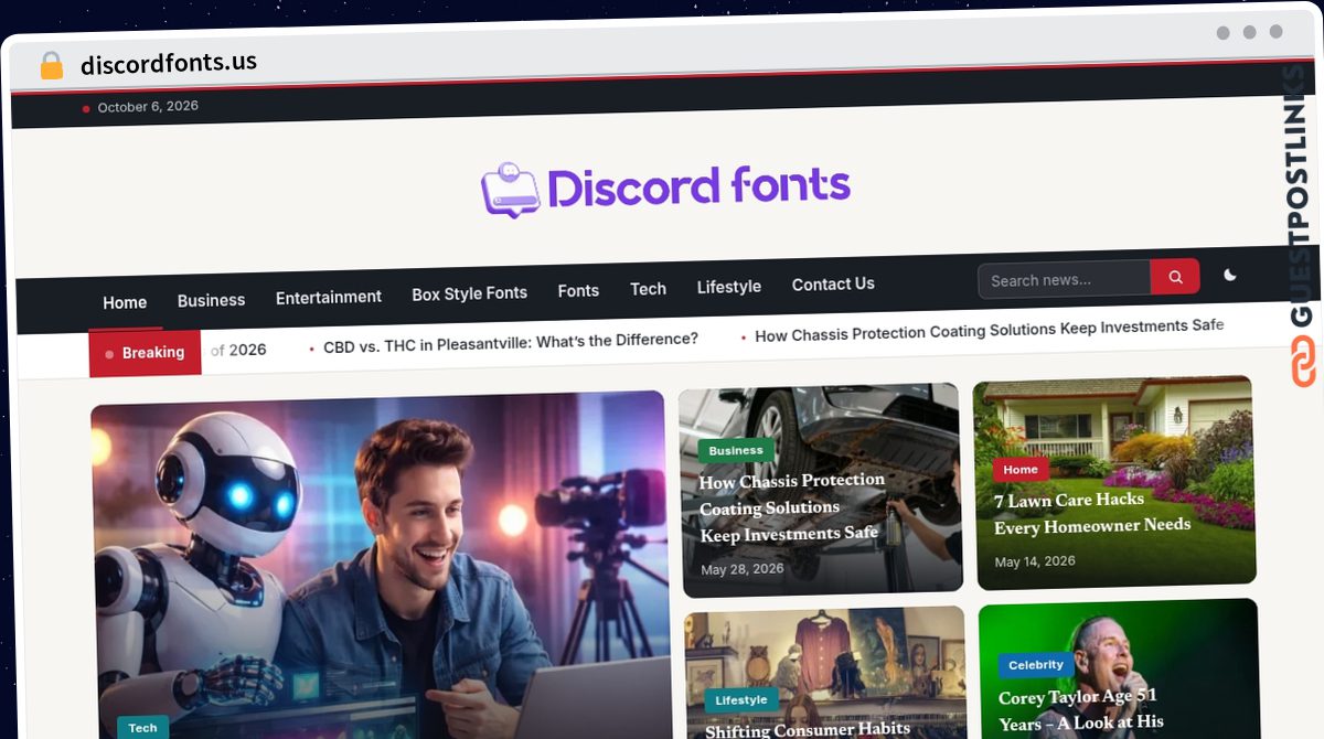 Publish Guest Post on discordfonts.us