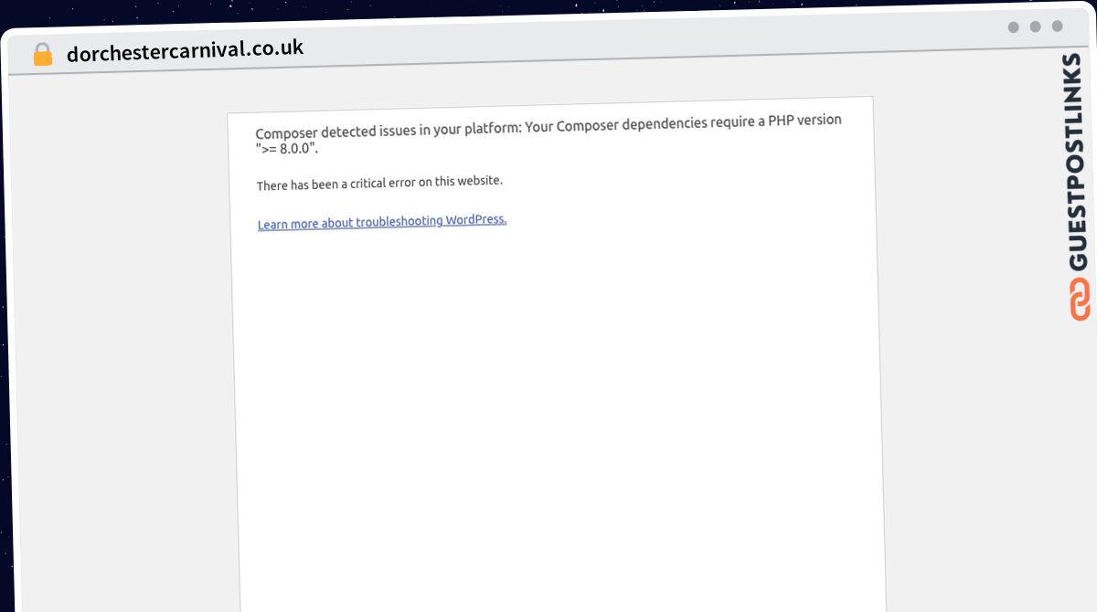 Publish Guest Post on dorchestercarnival.co.uk