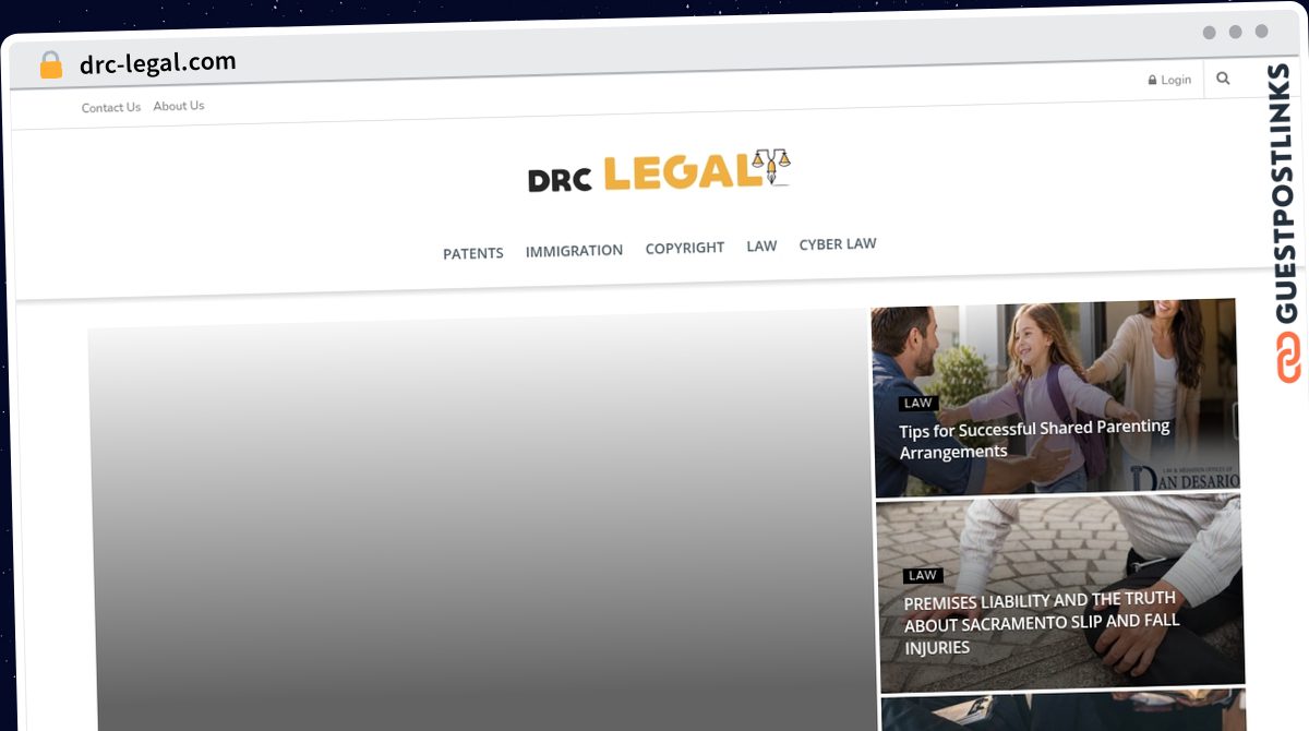 Publish Guest Post on drc-legal.com