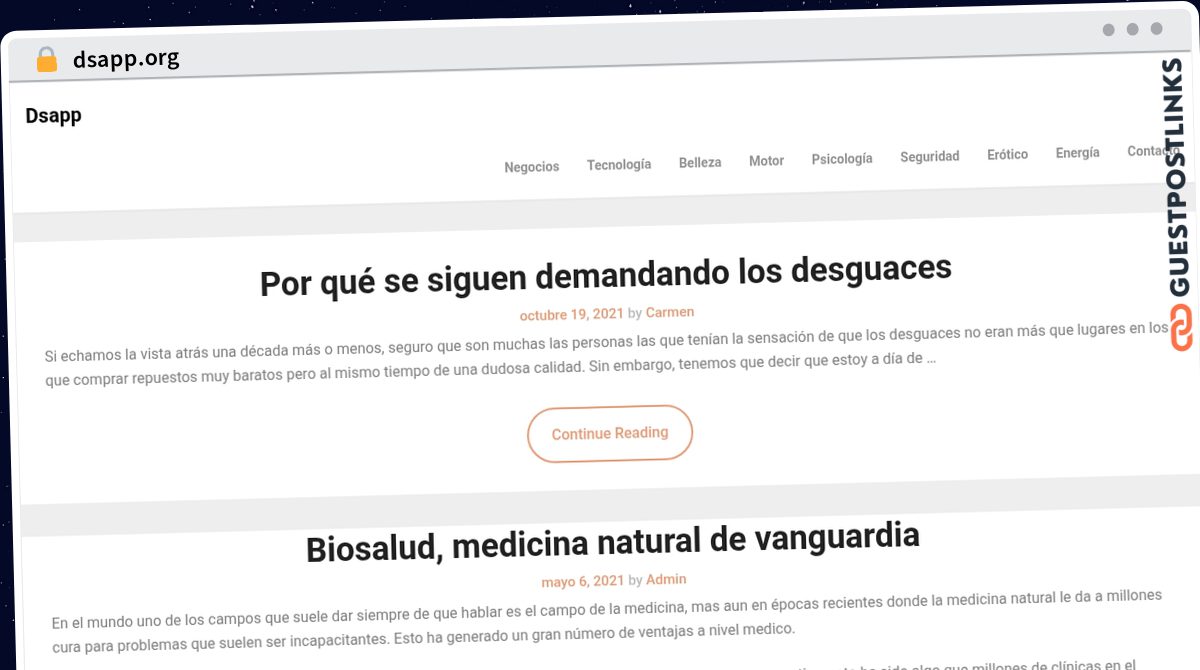 Publish Guest Post on dsapp.org