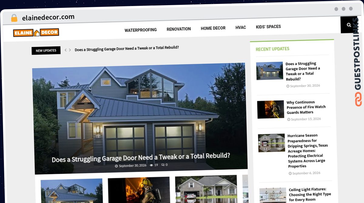 Publish Guest Post on elainedecor.com