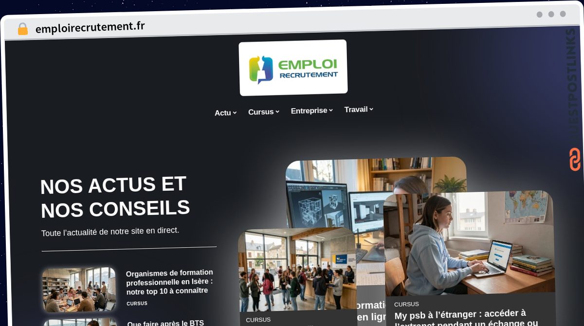 Publish Guest Post on emploirecrutement.fr