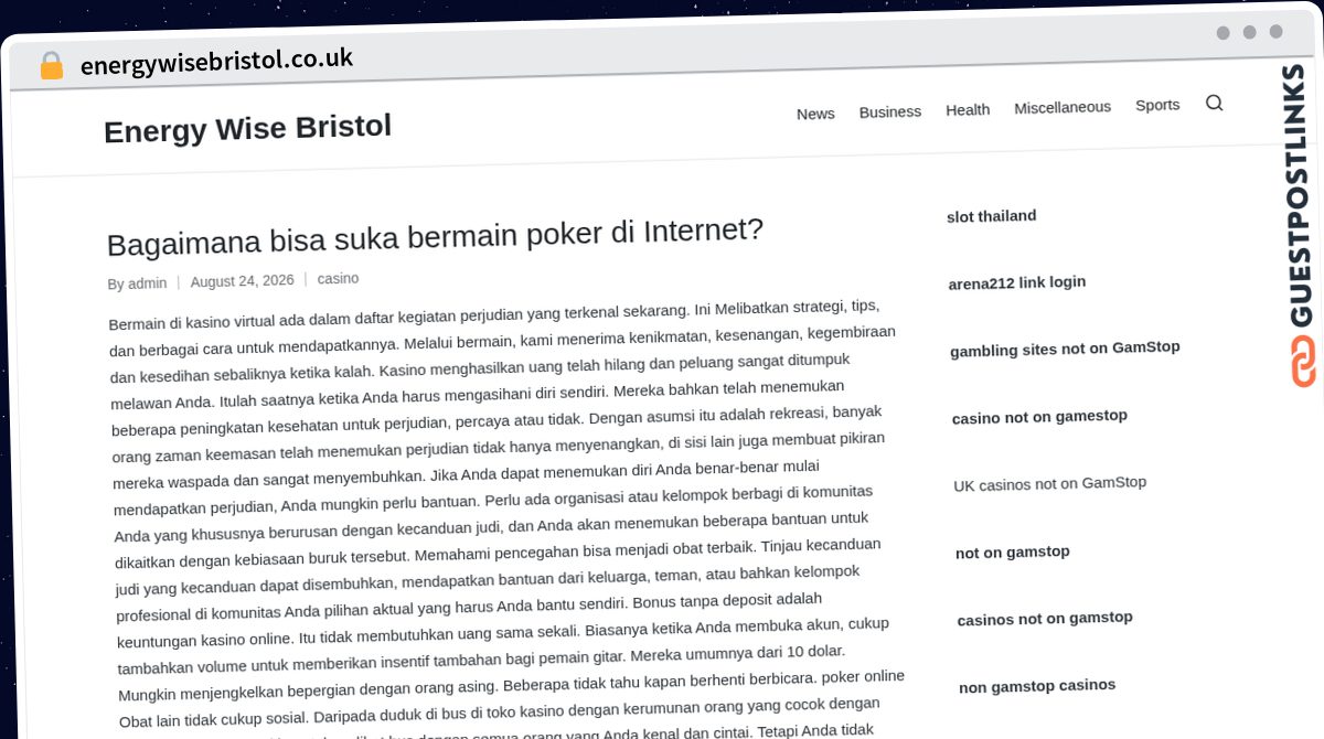 Publish Guest Post on energywisebristol.co.uk