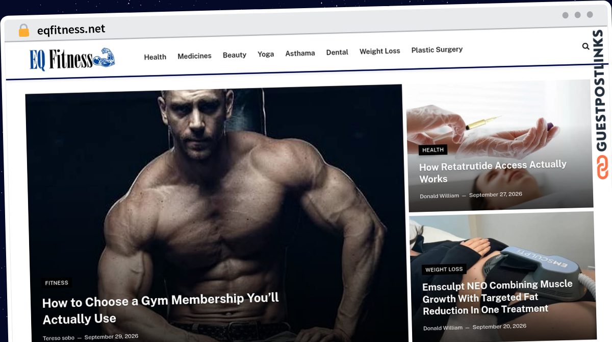 Publish Guest Post on eqfitness.net