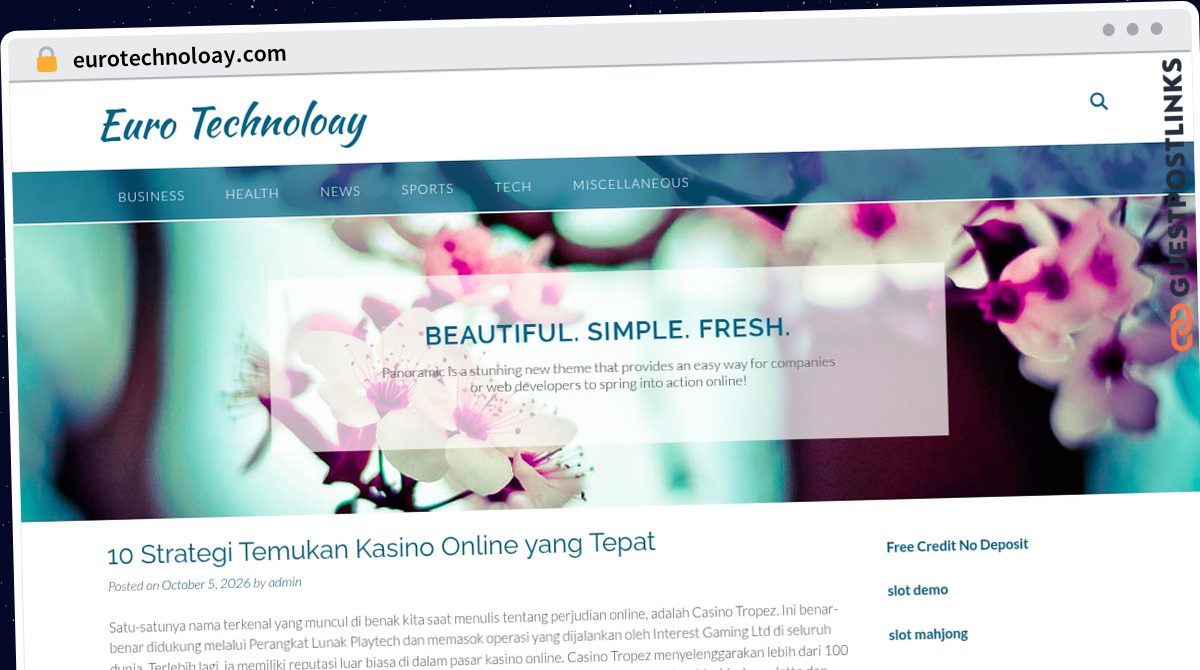 Publish Guest Post on eurotechnoloay.com