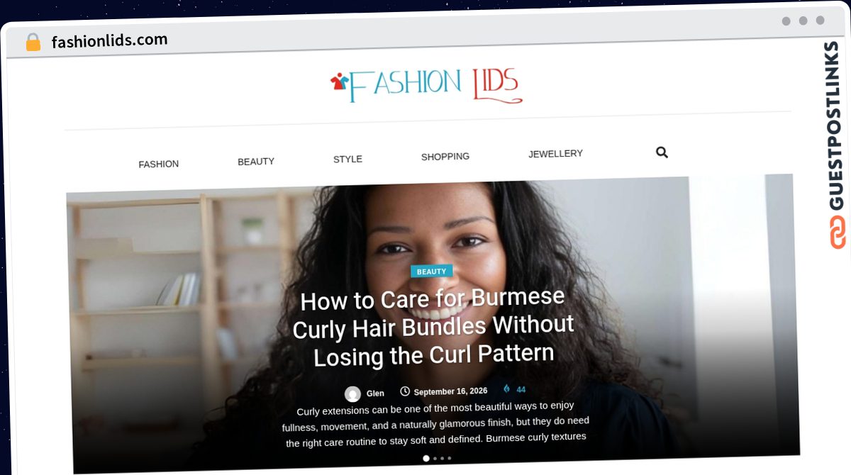 Publish Guest Post on fashionlids.com