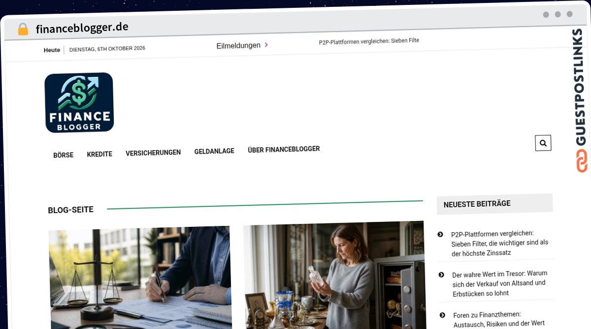 Publish Guest Post on financeblogger.de