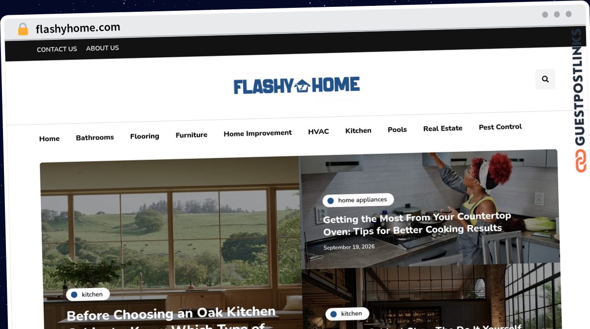 Publish Guest Post on flashyhome.com