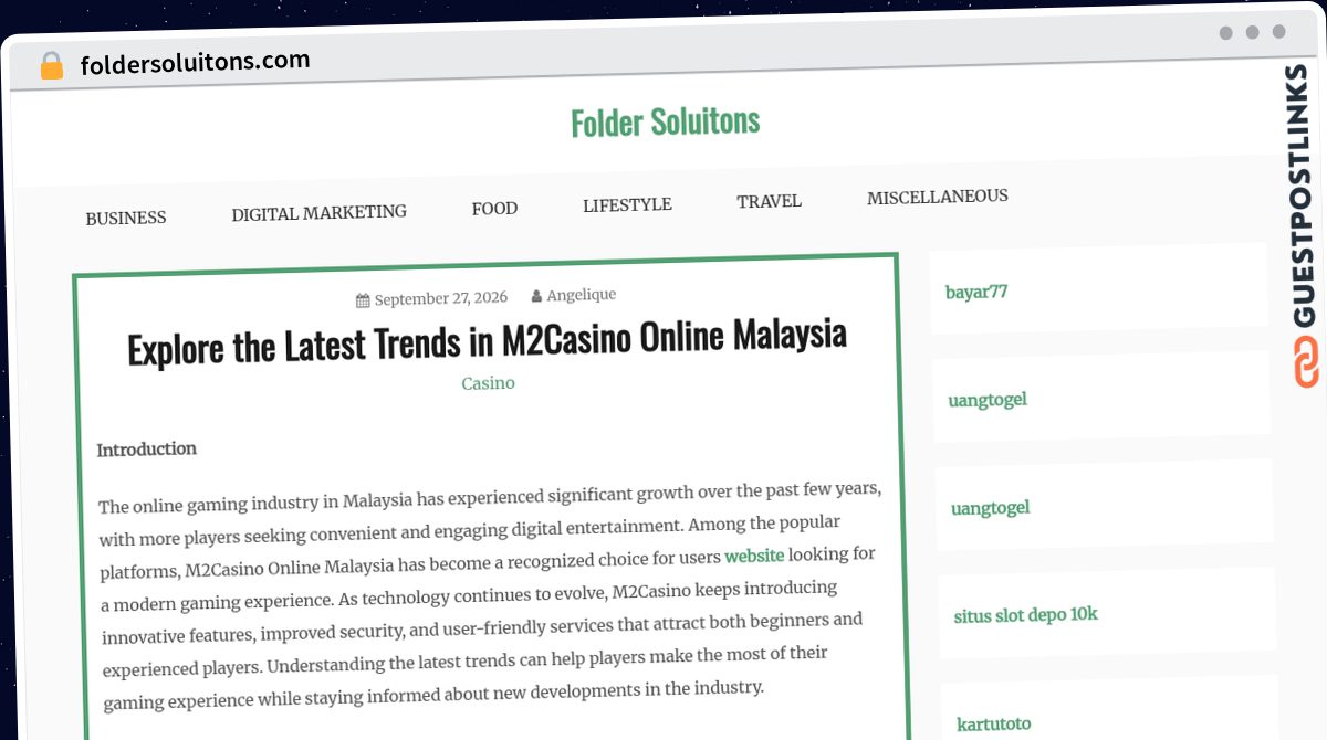 Publish Guest Post on foldersoluitons.com