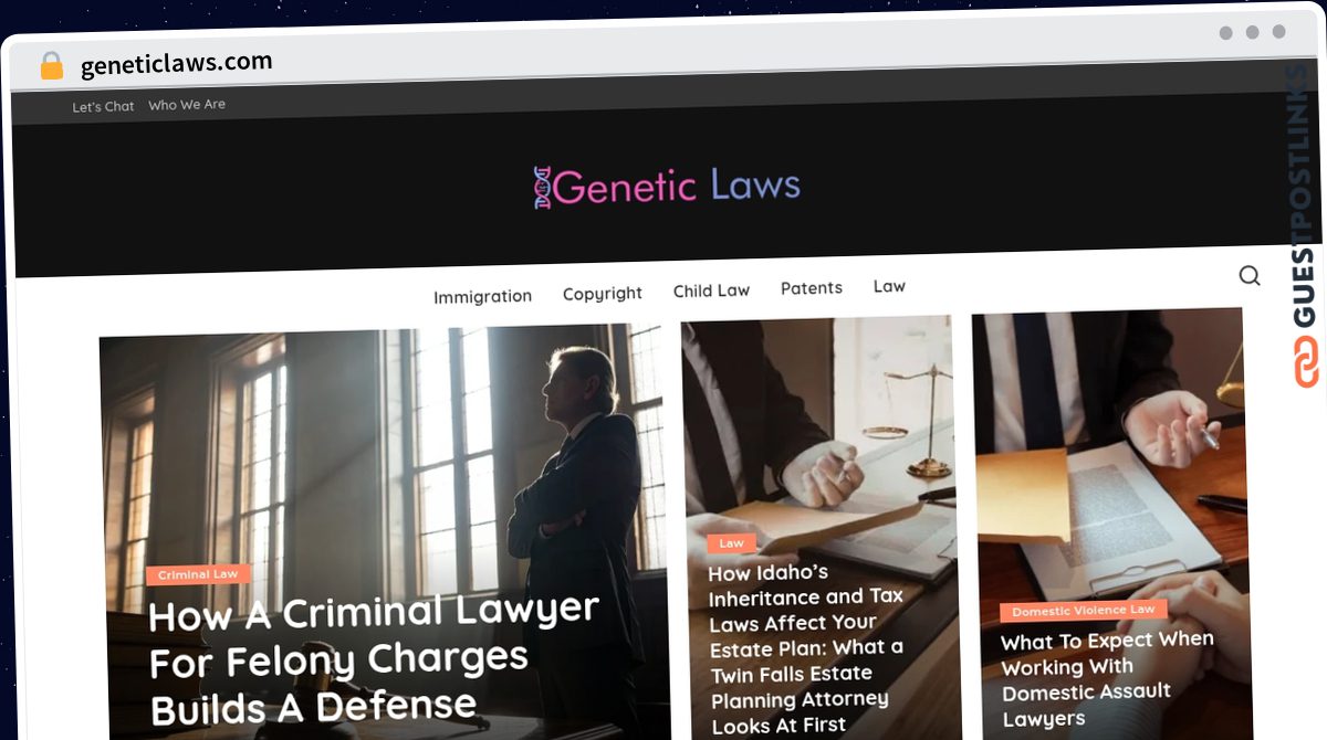 Publish Guest Post on geneticlaws.com