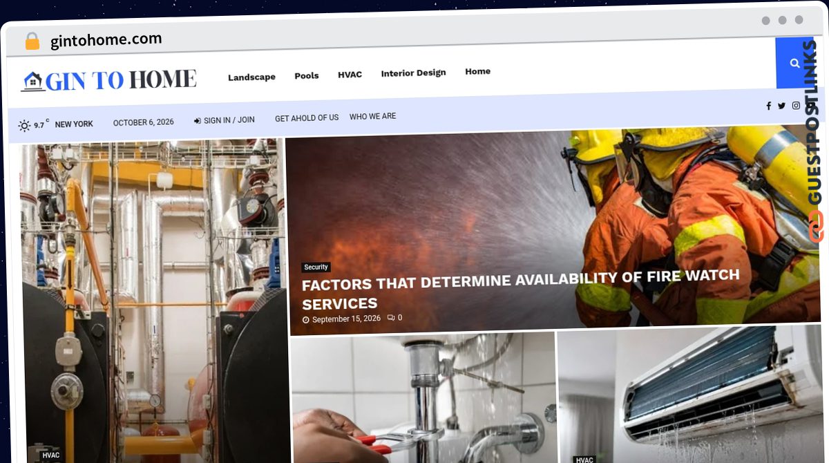 Publish Guest Post on gintohome.com