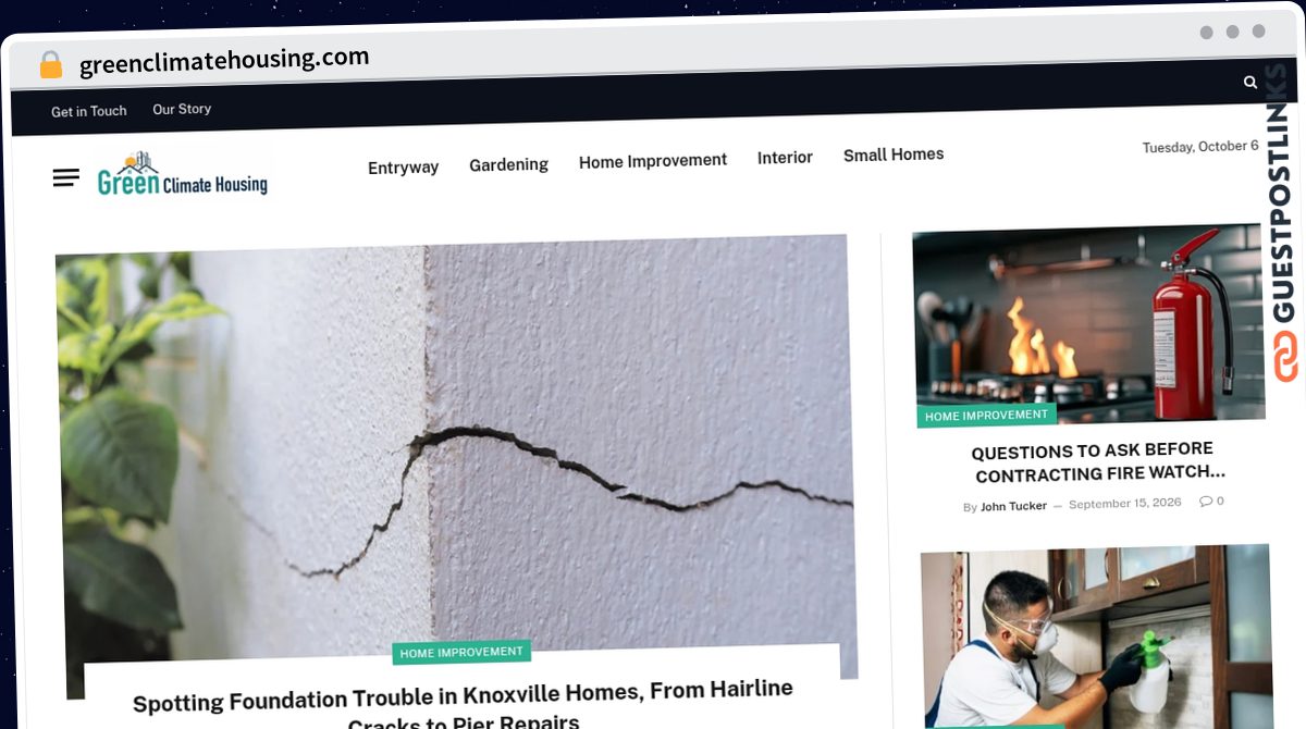 Publish Guest Post on greenclimatehousing.com
