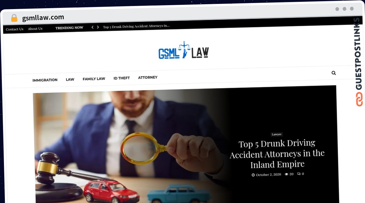 Publish Guest Post on gsmllaw.com