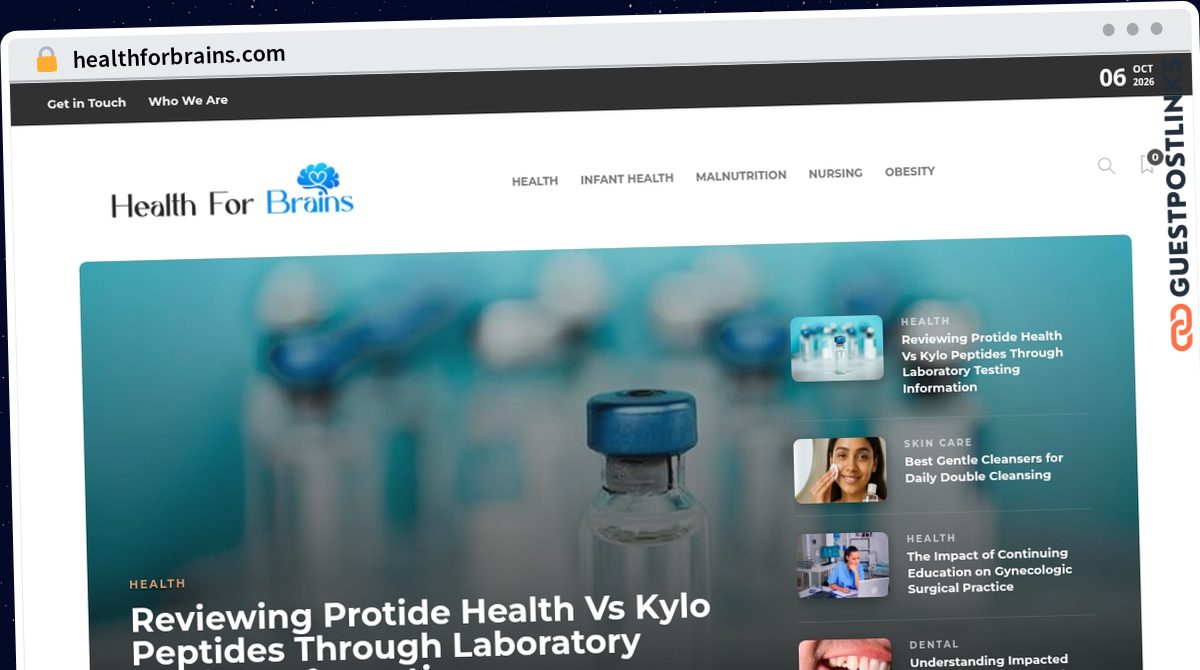 Publish Guest Post on healthforbrains.com