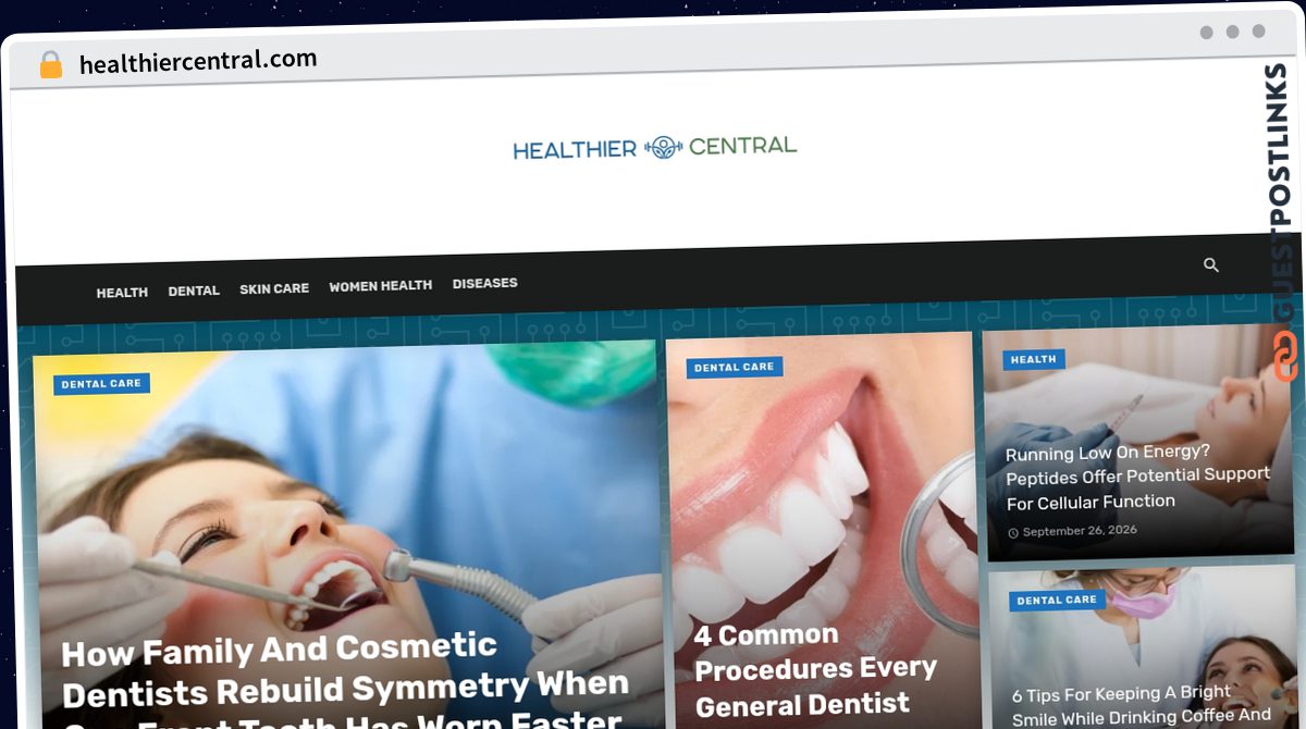 Publish Guest Post on healthiercentral.com