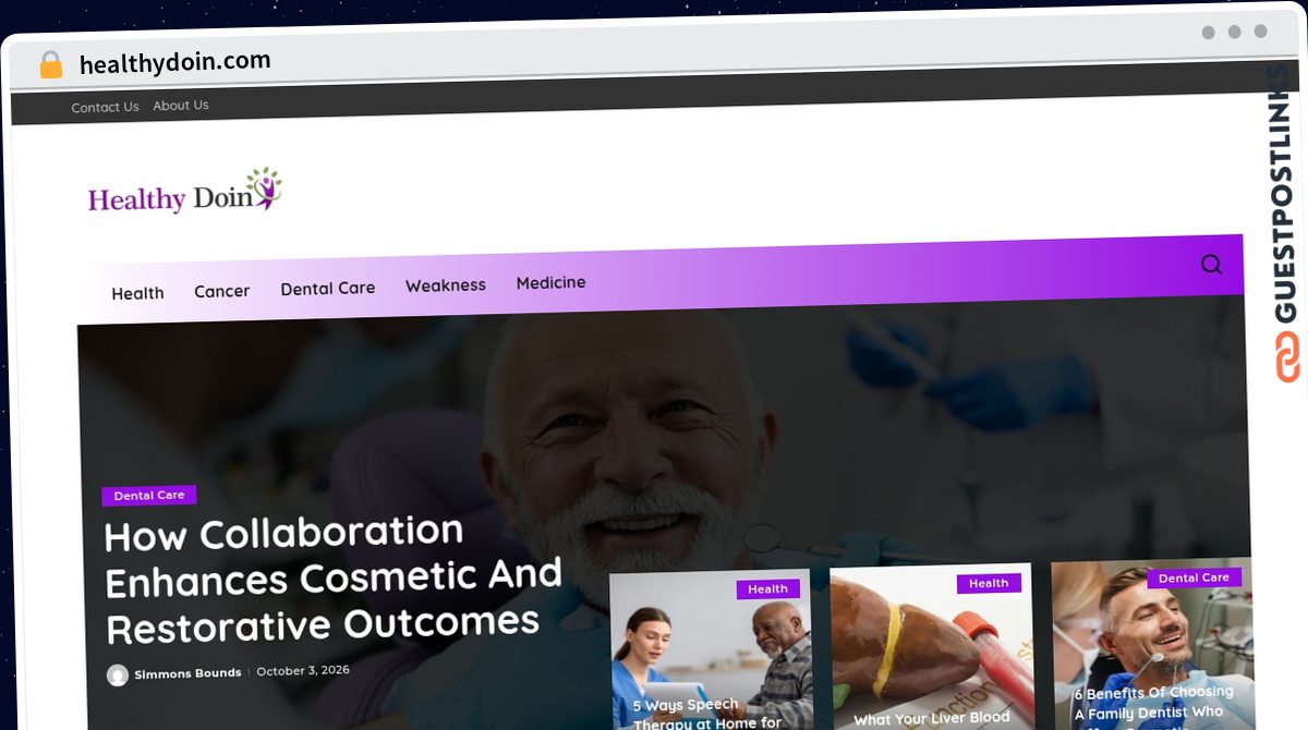 Publish Guest Post on healthydoin.com